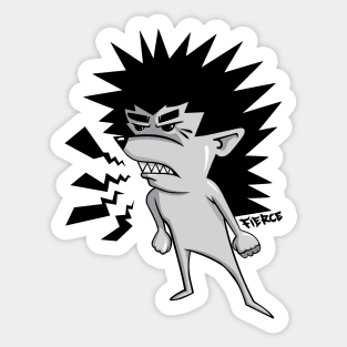 fierce hedgehog Sticker